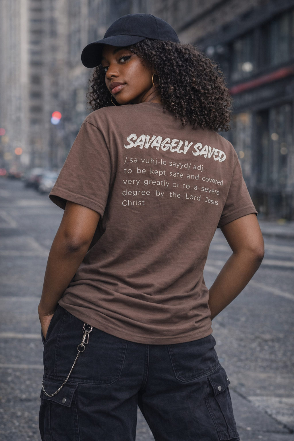 Savagely Saved Definition Tee